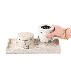 Mejor opción Nuevo diseño Madre de perla Inlay Mubkhar Quemador de incienso Juego de caja de regalo de lujo para Ramadán y Eid - Product Image 2