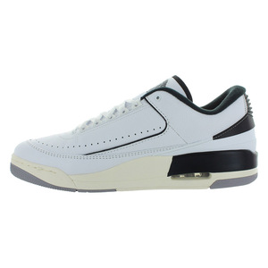 Chaussures de basket-ball montantes rétro Nike Jordan 2/3 pour homme, blanc/noir, Sail/Cement Grey, semelle intérieure en caoutchouc pour le printemps et l'été - Product Image 4