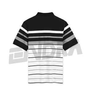 Polo de travail pour hommes coupe surdimensionnée demi-bouton revers col manches courtes patchwork design tissu doux décontracté élégant tenue de bureau - Product Image 5