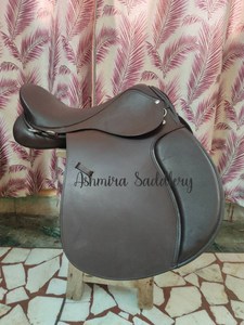 Selle de cheval de dressage en cuir de qualité supérieure, design anglais luxueux, selle de saut tout usage, Ashmira équestre, équitation - Product Image 2