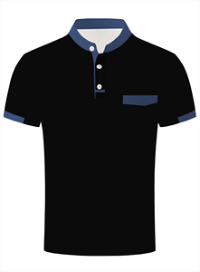 Chemise décontractée d'été pour homme à manches courtes, unie, brodée, avec poche boutonnée, en tissu Dobby, logo personnalisé, ODM, vente en gros, usine - Product Image 4