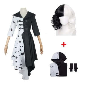 Costume de Cruella De Vil sexy pour cosplay, idéal pour Halloween, Noël, anniversaires, soirées à thème anime, TV, animaux - Product Image 6