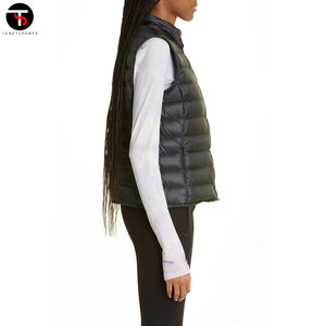 OEM Gilet matelassé personnalisé Gilet isolé léger avec logo Gilet matelassé unisexe Streetwear Vêtements d'extérieur Hommes sans manches - Product Image 2