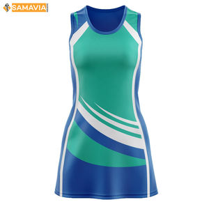 Samavia Netball Uniform Printed Clothing Apparel Manufacturers Breathable Team Shirts & <b>Tops</b> OEM Sportswear Low Price - Product Image 5