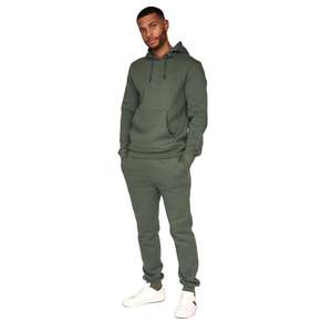 Ensemble de jogging de sport pour hommes personnalisé ensemble de sweat à capuche 2 pièces en coton épais imprimé survêtement prix de gros - Product Image 1