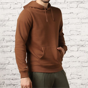 เสื้อสวมหัวโอเวอร์ไซส์สำหรับผู้ชายผ้าคอตตอนพิมพ์โลโก้ OEM แบบกำหนดเองเป็นมิตรต่อสิ่งแวดล้อม - Product Image 4