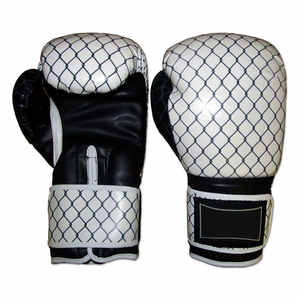 Gants de boxe en cuir de haute qualité en gros, logo personnalisé imprimé à chaud, respirants, fermeture à lacets, faible MOQ, gants de combat MMA - Product Image 4