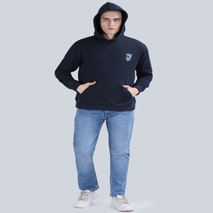 Fermeture éclair et logo uni imprimé surdimensionné blanc poids lourd décontracté polaire hommes sweats à capuche Stock vente poly coton fermeture éclair à capuche hommes - Product Image 5