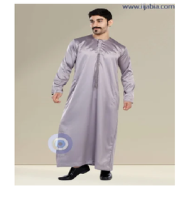 Prix abordable en gros, vêtements islamiques de qualité supérieure, thobe élégant pour hommes, tenue modeste, style traditionnel du Moyen-Orient. - Product Image 3