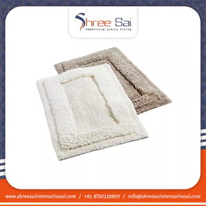 Tapis de bain en polyester personnalisés nouveautés faites à la main du fabricant indien à bas prix de gros - Product Image 4