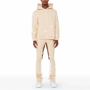 <b>Mens</b> Slim Fit Fashion Sportswear Comfortable Two-Piece Cotton Joggers <b>Hoodie</b> Set for <b>Running</b> Training Solid Pattern Hooded - Product Image 4