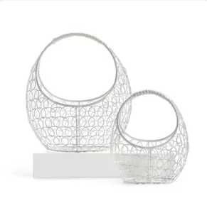 Nouveauté Corbeille à fruits en métal à deux niveaux de haute qualité, design créatif, faite à la main avec revêtement en poudre, fabricant en gros direct - Product Image 4