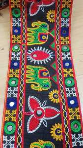 Custom Made Embroidered and Embellished Lace Design Showcases Bright Colors and Intricate Patterns for Fashion Designer - Product Image 4