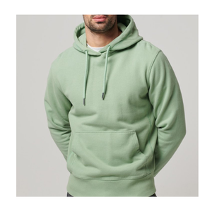 Sweat à capuche baggy 100% coton personnalisé en polaire lourde coupe boxy fabricant de sweat à capuche vierge surdimensionné de haute qualité pour hommes - Product Image 4