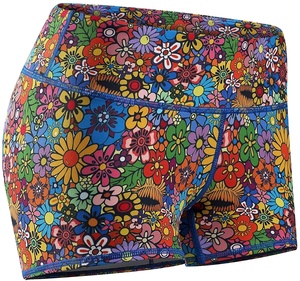 Nouvel Arrivage Short de Compression Taille Haute pour Femme, Entièrement Sublimé, Respirant, Séchage Rapide, pour la Gym, l'Entraînement, la Course et le Sport, Motif Floral - Product Image 3