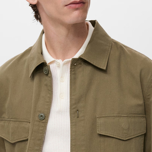 Chaqueta Bomber 100% Algodón para Hombre, Ropa Urbana, Tejido Transpirable, Colección de Chaquetas Modernas y a la Moda para Hombre, Chaquetas para Hombre OEM - Product Image 2
