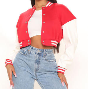 เสื้อแจ็คเก็ตวาร์ซิตี้ผู้หญิง Chenille Logos แบบกำหนดเอง พร้อมป้าย Chenille ตัวอักษรแบบกำหนดเอง เสื้อแจ็คเก็ต Letterman สตรีทแวร์แบบกำหนดเอง เสื้อแจ็คเก็ตวิทยาลัยสำหรับฤดูหนาว - Product Image 4