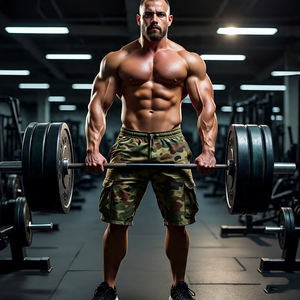 Vêtements de sport Camouflage imprimé séchage rapide Basketball Shorts hommes Gym Fitness exercice musculation Camo Shorts hommes - Product Image 5