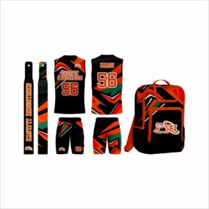 Maillots de football américain 7 contre 7 entièrement personnalisés OEM, nouveau design, impression numérique, uniformes de flag football, 100% polyester - Product Image 4