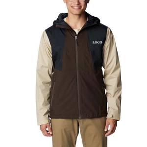 Chaquetas Reversibles Impermeables con Capucha para Hombre, Diseño Personalizado OEM 2024, Estilo Urbano, Manga Larga, Ecológicas, Tela de Lona - Product Image 1