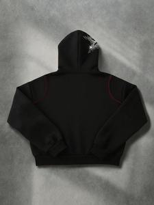 Mens rhinestone oversized <b>hoodie</b> heavy weight streetwear look designed for casual wear standout fashion - Product Image 3