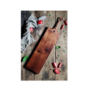 Planche à découper en bois de teck avec poignée en bois pour cuisine planche à découper moyenne cadeaux en bois - Product Image 2
