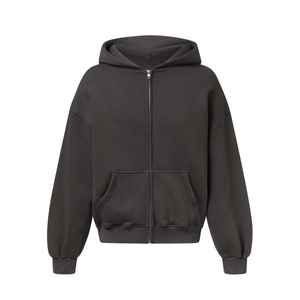 Sweat-shirts à capuche brodés grande taille, de haute qualité, unisexe, streetwear, épaules tombantes, poids lourd, en molleton français 100% coton - Product Image 1