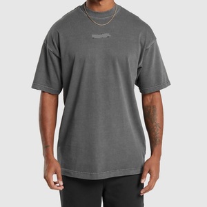 Top qualité 250Gsm Streetwear coupe ample surdimensionné imprimé Vintage O cou respirant séchage rapide t-shirt décontracté prix de gros - Product Image 4