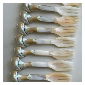 Cuchara de concha natural hecha a mano, cuchara de concha única para servir aperitivos, mariscos, mejora la experiencia gastronómica, decoración tropical - Product Image 4