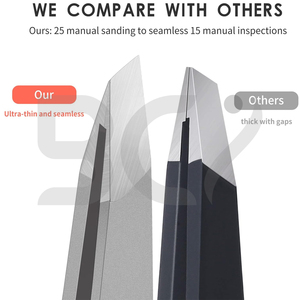 Tamaño de forma personalizado Punta inclinada hecha a mano Buena venta Calidad Premium Extra Hair Remover Use Pinzas para cejas - Product Image 2