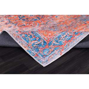 Netline Home Century Vinework Warm Orange Traditional <b>Washable</b> <b>Rug</b> - Product Image 5
