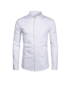 Slim Fit hommes robe chemise à manches longues bureau d'affaires décontracté robe formelle chemises vêtements de plein air hommes vêtements - Product Image 3