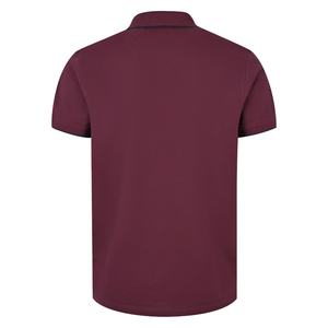 100% ผ้าฟลีซสำหรับผู้ชายผ้าฝ้ายย้อมสีล้วนสีแดงเข้มเป็นมิตรต่อสิ่งแวดล้อมสำหรับเสื้อผ้าลำลองออกแบบโลโก้ได้ตามต้องการ - Product Image 4