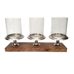 Porte-bougie chauffe-plat en or de qualité supérieure, design personnalisé, pour mariage et décoration intérieure - Product Image 4