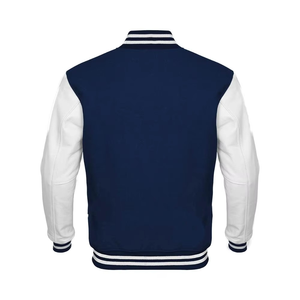 Chaqueta Universitaria de Béisbol para Hombre, Talla Grande, Estilo Letterman, Deportiva, con Materiales de Lana, Cuello Alto de Lona, para Invierno - Product Image 2