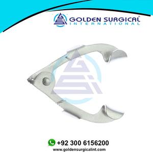 El retractor de tapa quirúrgica Tennant se puede sujetar para cubrir con sutura o banda elástica Par de instrumentos de microcirugía - Product Image 2
