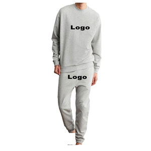 <b>Men</b> <b>Slim</b> <b>Fit</b> Crew Neck Cotton Tracksuit <b>Jogger</b> Set Custom Logo Streetwear Outfit With Custom Branding OEM ODM Fashion Sportswear - Product Image 2
