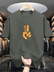 I'm OK T-shirt noir vêtements pour hommes grande taille t-shirt en coton à la mode hommes décontracté tenue de fête nouveau Style T-shirts fabriqués en inde - Product Image 4