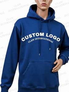 Sweat à capuche pour homme avec broderies effet vieilli, streetwear, logo personnalisé, 100% coton, coupe classique, hiver, éco-responsable - Product Image 2