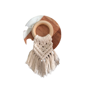 Anillo de tejido de macramé de aspecto lujoso, diseño moderno, aspecto creativo, Decoración de mesa, precio barato, el mejor soporte de tejido de acabado - Product Image 3