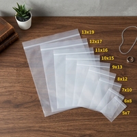 Sacs Ziplock en Plastique Transparent, Durables, Imperméables et Réutilisables en PE pour le Rangement de Bijoux, Cosmétiques et Petites Pièces