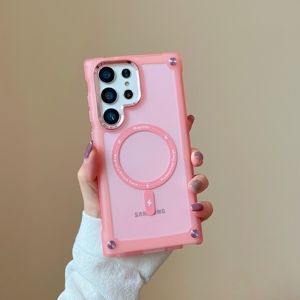 Fabricación al por mayor semitransparente a prueba de golpes contraportada botones de metal fundas de teléfono móvil para Samsung S25 ultra S24 23 FE - Product Image 4