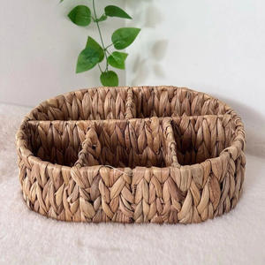 Panier porte-ustensiles fait main en jacinthe d'eau, porte-couverts, prix compétitif, conteneur à couverts - Product Image 4