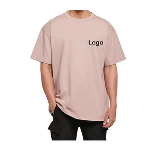 T-shirt en coton de qualité supérieure pour hommes 300 GSM 100% T-shirt en coton imprimé à épaules tombantes et épaules tombantes. - Product Image 3