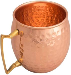 Mules de Moscou en cuivre martelé pur 100% Tumbler pour cocktail et bière avec une tasse en cuivre Moscow Mule de qualité supérieure. - Product Image 6