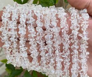 Perles de pierres précieuses de Quartz de haute qualité en forme de puce de Quartz clair 34 pouces brin rangée perles brutes fabrication de bijoux - Product Image 3