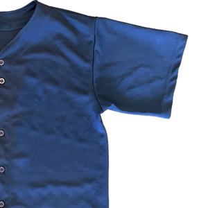 Maillots de baseball personnalisés sergé cousu brodé Logo bouton maillot de baseball pour unisexe - Product Image 5