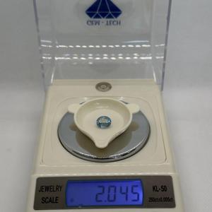 พลอยอความารีนสีฟ้าธรรมชาติ2.04cts ตัดทรงรีขนาด9.61x7.98X4.89มม. อัญมณีหลวมสำหรับทำเครื่องประดับตรวจสอบซัพพลายเออร์ราคาถูก - Product Image 4