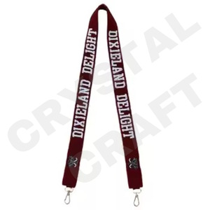 Tiza de roca personalizada oro blanco semilla cuenta bolsa correas 'Hook Em Horns' accesorio de moda correa de monedero con cuentas - Product Image 4