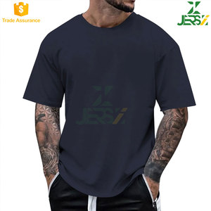 Premium 100% algodón 210g camiseta en blanco serigrafía hombres recortada Boxy camisa de negocios Casual Formal de secado rápido transpirable - Product Image 5